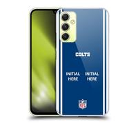 Head Case Designs Officially Licensed Custom Customised Personalised NFL Football Initial Indianapolis Colts Hard Back Case Compatible With Samsung Galaxy A34 5G