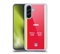 Head Case Designs Officially Licensed Custom Customised Personalised NFL Football Initial Kansas City Chiefs Gel Case [Military Grade Protection] Compatible With Samsung Galaxy A56 5G