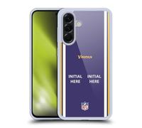 Head Case Designs Officially Licensed Custom Customised Personalised NFL Football Initial Minnesota Vikings Gel Case [Military Grade Protection] Compatible With Samsung Galaxy A56 5G