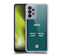 Head Case Designs Officially Licensed Custom Customised Personalised NFL Football Initial Philadelphia Eagles Hard Back Case Compatible With Samsung Galaxy A23 / 5G (2022)