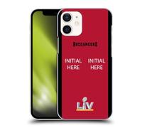 Head Case Designs Officially Licensed Custom Customised Personalised NFL Football Initial Tampa Bay Bucs Hard Back Case Compatible With Apple iPhone 12 Mini