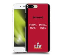 Head Case Designs Officially Licensed Custom Customised Personalised NFL Football Initial Tampa Bay Bucs Hard Back Case Compatible With Apple iPhone 7 Plus/iPhone 8 Plus