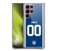 Head Case Designs Officially Licensed Custom Customised Personalised NFL Football Numbers Indianapolis Colts Hard Back Case Compatible With Samsung Galaxy S22 Ultra 5G