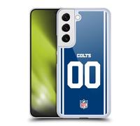 Head Case Designs Officially Licensed Custom Customised Personalised NFL Football Numbers Indianapolis Colts Hard Back Case Compatible With Samsung Galaxy S22 5G