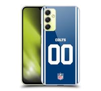 Head Case Designs Officially Licensed Custom Customised Personalised NFL Football Numbers Indianapolis Colts Hard Back Case Compatible With Samsung Galaxy A34 5G