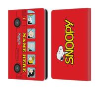 Head Case Designs Officially Licensed Custom Customised Personalised Peanuts Red Bus Art Leather Wallet Case Compatible With Amazon Kindle 11th Gen (2024)