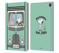 Head Case Designs Officially Licensed Custom Customised Personalised Peanuts Van Art Leather Wallet Case Compatible With Amazon Fire Max 11 2023