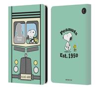 Head Case Designs Officially Licensed Custom Customised Personalised Peanuts Van Art Leather Wallet Case Compatible With Amazon Fire 7 2022