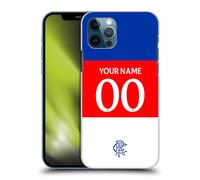 Head Case Designs Officially Licensed Custom Customised Personalised Rangers FC Away 2025/26 Kit Hard Back Case Compatible With Apple iPhone 12 / iPhone 12 Pro