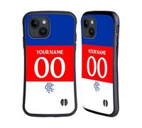 Head Case Designs Officially Licensed Custom Customised Personalised Rangers FC Away 2025/26 Kit Hybrid Case Compatible With Apple iPhone 15