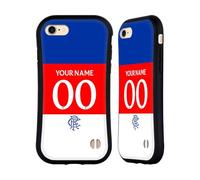 Head Case Designs Officially Licensed Custom Customised Personalised Rangers FC Away 2025/26 Kit Hybrid Case Compatible With Apple iPhone 7/8 / SE 2020 & 2022