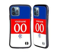 Head Case Designs Officially Licensed Custom Customised Personalised Rangers FC Away 2025/26 Kit Hybrid Case Compatible With Apple iPhone 12 / iPhone 12 Pro