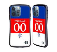 Head Case Designs Officially Licensed Custom Customised Personalised Rangers FC Away 2025/26 Kit Hybrid Case Compatible With Apple iPhone 13 Pro