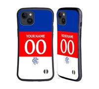 Head Case Designs Officially Licensed Custom Customised Personalised Rangers FC Away 2025/26 Kit Hybrid Case Compatible With Apple iPhone 15 Plus