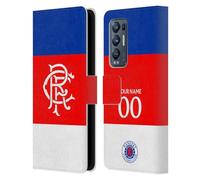Head Case Designs Officially Licensed Custom Customised Personalised Rangers FC Away 2025/26 Kit Leather Wallet Case Compatible With Find X3 Neo / Reno5 Pro+ 5G