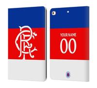 Head Case Designs Officially Licensed Custom Customised Personalised Rangers FC Away 2025/26 Kit Leather Wallet Case Compatible With Apple iPad 9.7 2017 / iPad 9.7 2018