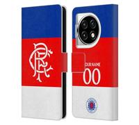 Head Case Designs Officially Licensed Custom Customised Personalised Rangers FC Away 2025/26 Kit Leather Wallet Case Compatible With OnePlus Ace 3 5G