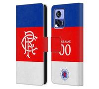 Head Case Designs Officially Licensed Custom Customised Personalised Rangers FC Away 2025/26 Kit Leather Wallet Case Compatible With Motorola Edge 30 Neo 5G