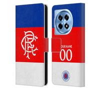 Head Case Designs Officially Licensed Custom Customised Personalised Rangers FC Away 2025/26 Kit Leather Wallet Case Compatible With OnePlus 12R