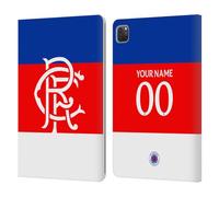 Head Case Designs Officially Licensed Custom Customised Personalised Rangers FC Away 2025/26 Kit Leather Wallet Case Compatible With Apple iPad Pro 11 2020/2021 / 2022