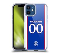 Head Case Designs Officially Licensed Custom Customised Personalised Rangers FC Home 2025/26 Kit Gel Case [Military Grade Protection] Compatible with Apple iPhone 12 Mini and Compatible with MagSafe