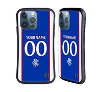 Head Case Designs Officially Licensed Custom Customised Personalised Rangers FC Home 2025/26 Kit Hybrid Case Compatible With Apple iPhone 13 Pro