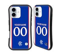Head Case Designs Officially Licensed Custom Customised Personalised Rangers FC Home 2025/26 Kit Hybrid Case Compatible With Apple iPhone 16