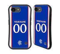 Head Case Designs Officially Licensed Custom Customised Personalised Rangers FC Home 2025/26 Kit Hybrid Case Compatible With Apple iPhone 16e
