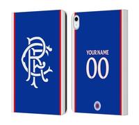 Head Case Designs Officially Licensed Custom Customised Personalised Rangers FC Home 2025/26 Kit Leather Wallet Case Compatible With Apple iPad 10.9 2022/2025