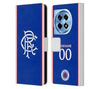 Head Case Designs Officially Licensed Custom Customised Personalised Rangers FC Home 2025/26 Kit Leather Wallet Case Compatible With OnePlus 12R