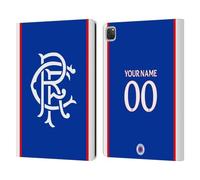 Head Case Designs Officially Licensed Custom Customised Personalised Rangers FC Home 2025/26 Kit Leather Wallet Case Compatible With Apple iPad Pro 12.9 2020/2021/2022