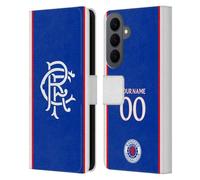 Head Case Designs Officially Licensed Custom Customised Personalised Rangers FC Home 2025/26 Kit Leather Wallet Case Compatible With Samsung Galaxy S26 Plus