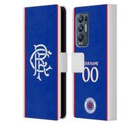 Head Case Designs Officially Licensed Custom Customised Personalised Rangers FC Home 2025/26 Kit Leather Wallet Case Compatible With Find X3 Neo / Reno5 Pro+ 5G