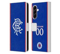 Head Case Designs Officially Licensed Custom Customised Personalised Rangers FC Home 2025/26 Kit Leather Wallet Case Compatible With Samsung Galaxy A56 5G