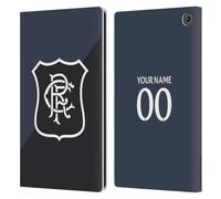 Head Case Designs Officially Licensed Custom Customised Personalised Rangers FC Third 2025/26 Kit Leather Wallet Case Compatible With Amazon Fire Max 11 2023