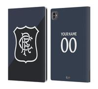 Head Case Designs Officially Licensed Custom Customised Personalised Rangers FC Third 2025/26 Kit Leather Wallet Case Compatible With Apple iPad Pro 11 M4 2024