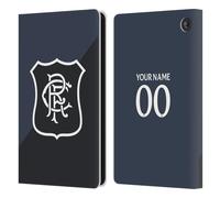 Head Case Designs Officially Licensed Custom Customised Personalised Rangers FC Third 2025/26 Kit Leather Wallet Case Compatible With Amazon Fire 7 2022