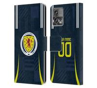 Head Case Designs Officially Licensed Custom Customised Personalised Scotland National Team Home 2024/25 Kit Leather Wallet Case Compatible With Motorola Moto Edge 30 Fusion