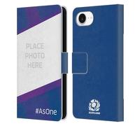 Head Case Designs Officially Licensed Custom Customised Personalised Scotland Rugby As One Custom Graphics Leather Book Wallet Case Cover Compatible With Apple iPhone 16e