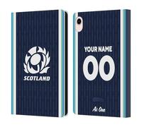 Head Case Designs Officially Licensed Custom Customised Personalised Scotland Rugby Home 2024/25 Kit Leather Wallet Case Compatible With Apple iPad mini (2021/2024)
