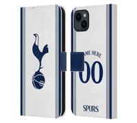 Head Case Designs Officially Licensed Custom Customised Personalised Tottenham Hotspur F.C. Home 2024/25 Badge Kit Leather Wallet Case Compatible With Apple iPhone 15 Plus