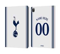 Head Case Designs Officially Licensed Custom Customised Personalised Tottenham Hotspur F.C. Home 2024/25 Badge Kit Leather Wallet Case Compatible With Apple iPad Pro 12.9 2020/2021/2022