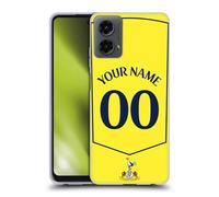 Head Case Designs Officially Licensed Custom Customised Personalised Tottenham Hotspur F.C. Third 2025/26 Badge Kit Gel Case [Military Grade Protection] Compatible With Motorola Moto G (2024)