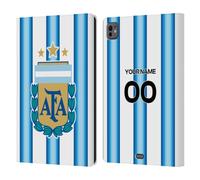 Head Case Designs Officially Licensed Custom Customized Argentina National Football Team Home 2026 Crest Kit Leather Wallet Case Compatible With Apple iPad Pro 11 M4/M5 2024/2025