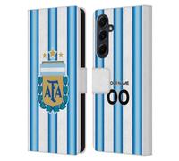 Head Case Designs Officially Licensed Custom Customized Argentina National Football Team Home 2026 Crest Kit Leather Wallet Case Compatible With Samsung Galaxy A55 5G