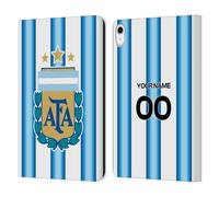 Head Case Designs Officially Licensed Custom Customized Argentina National Football Team Home 2026 Crest Kit Leather Wallet Case Compatible With Apple iPad 10.9 2022/2025
