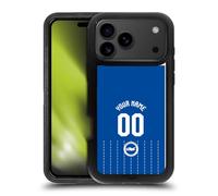 Head Case Designs Officially Licensed Custom Personalised Brighton & Hove Albion F.C Home 2026/27 Badge Kit Ultra-Armoured Shockproof Case [Military Grade] Compatible With Apple iPhone 17 Pro Max