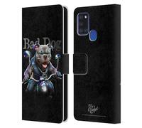 Head Case Designs Officially Licensed D.S. Valori Bad Dog Kitty And Puppy Leather Wallet Case Compatible With Samsung Galaxy A21s (2020)