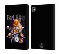 Head Case Designs Officially Licensed D.S. Valori Bad Kitty Kitty And Puppy Leather Wallet Case Compatible With Apple iPad Pro 11 M4/M5 2024/2025