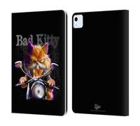 Head Case Designs Officially Licensed D.S. Valori Bad Kitty Kitty And Puppy Leather Wallet Case Compatible With Apple iPad Air 11 2020/2022/2024/2025